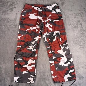 Rothco BDU Camo Cargo Pants Mens 32x28 Red Tactical Military Double Knee Utility